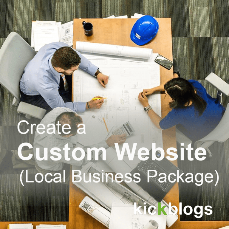 Custom built website for a local business - ultimate package