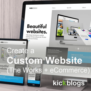 Create a custom website - including all the content plus e-commerce integration