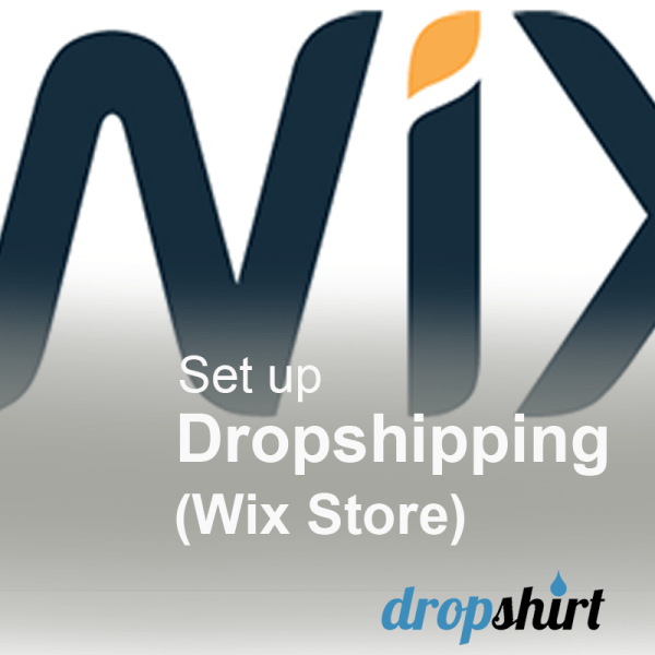 set up dropshipping t-shirt on a Wix store